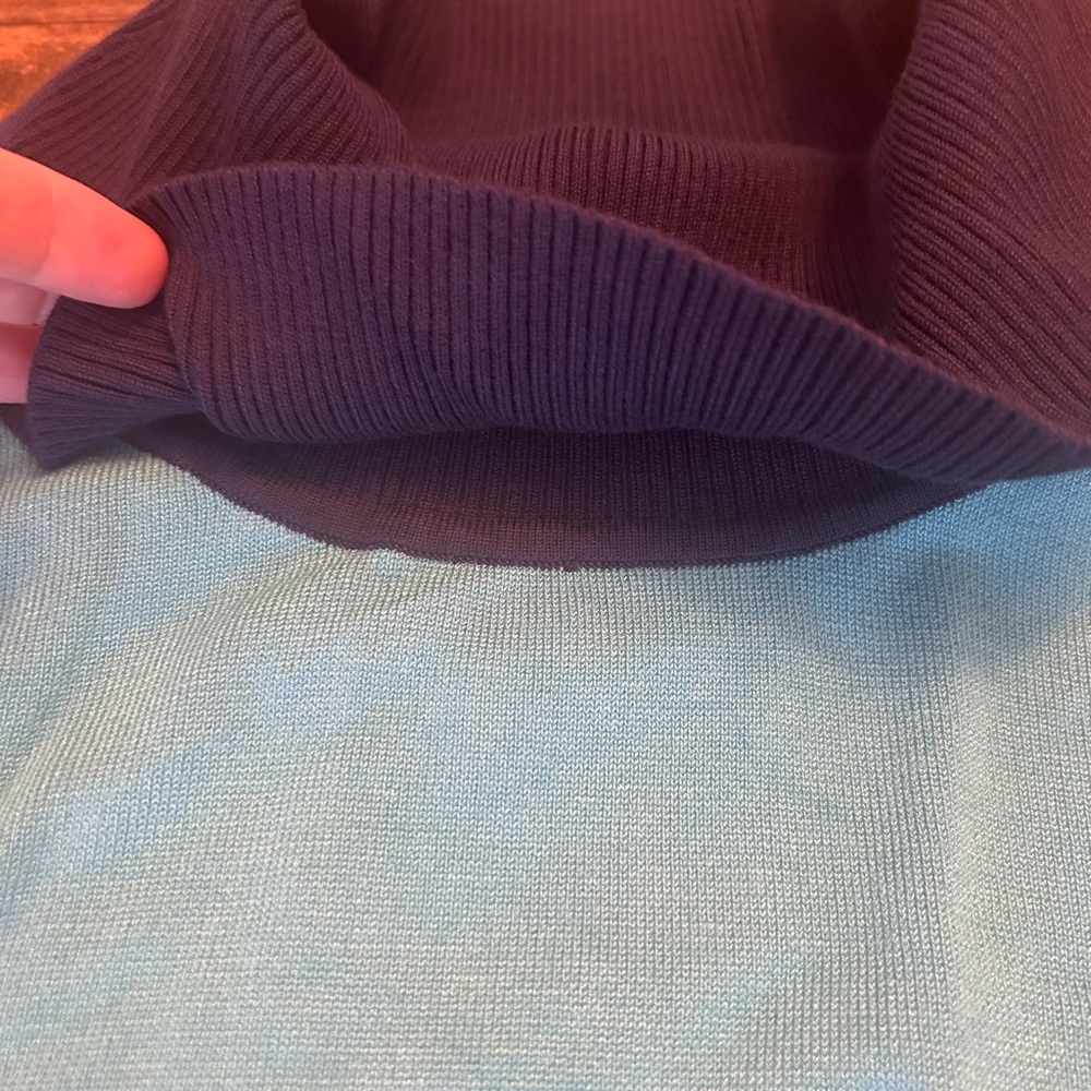 ✨Ruby Rd. Deep Blue Knit Top - Picture 6 of 6